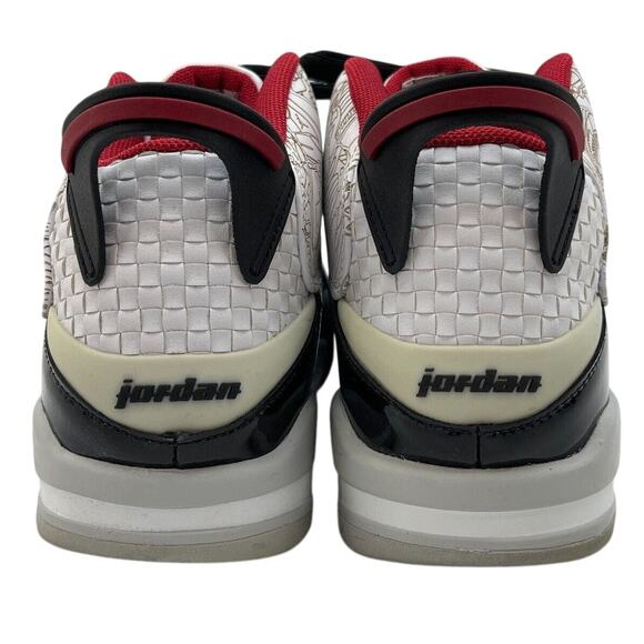 Size 11.5 - Air Jordan Dub Zero White/Black Varsity Red Mens Jumpman Retro - Picture 6 of 16